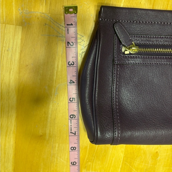 Coach Deep Purple (Aubergine) Leather Wristlet - Picture 5 of 7